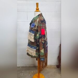 Embellished Camo Jacket